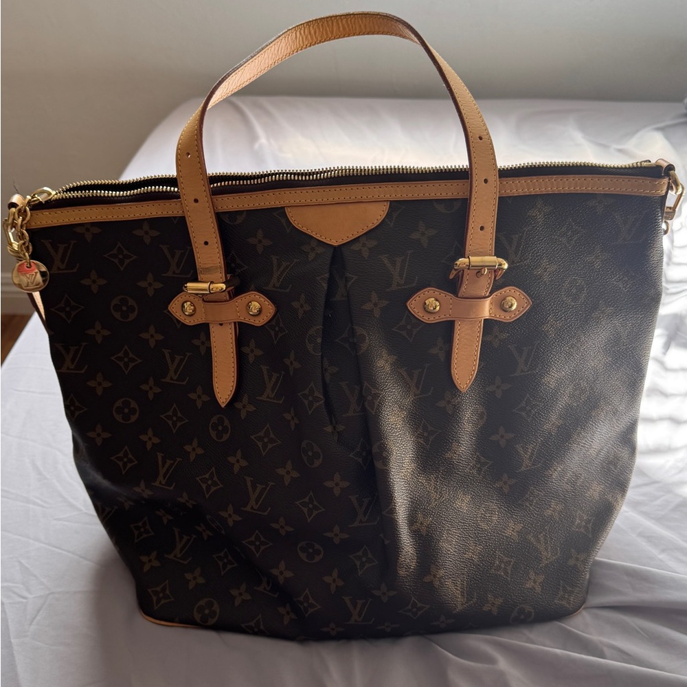 Authentic Louis Vuitton Palermo GM Monogram Large 2-Way Tote